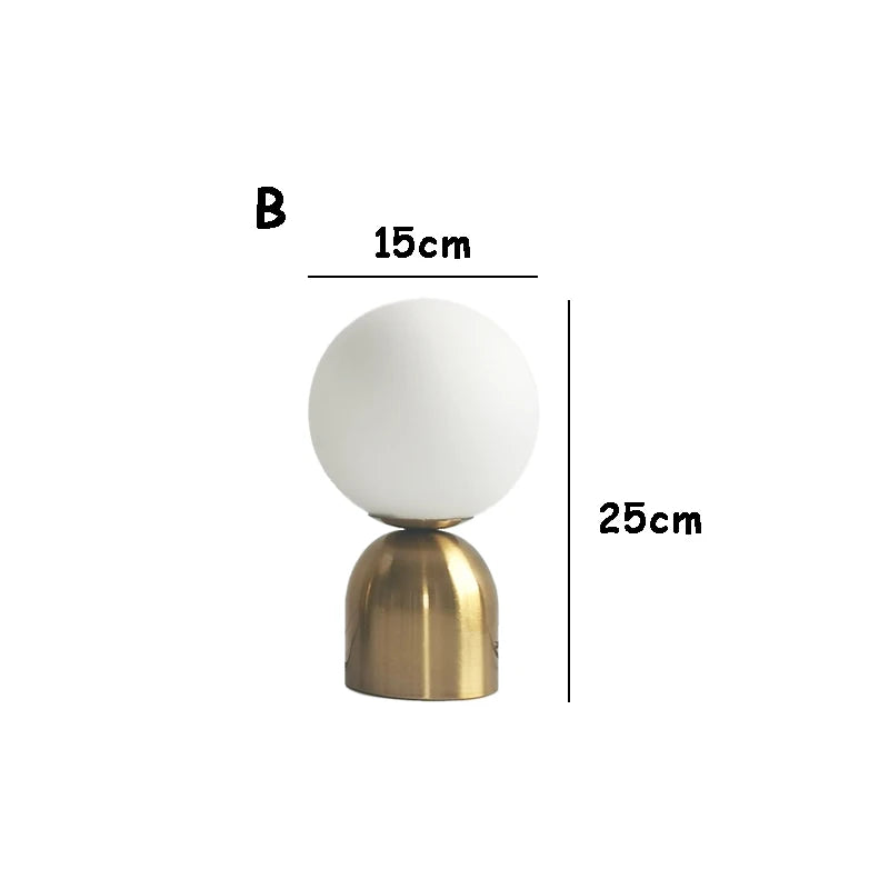 Nordisk Elegantie Lampa - Glaskula Lampa för Stämningsfull Belysning