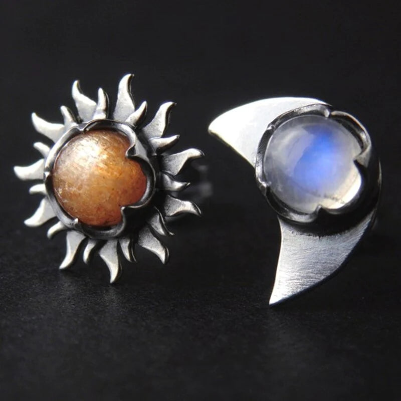 Sunshine and Stars: Enchanting Sun and Moon Earrings