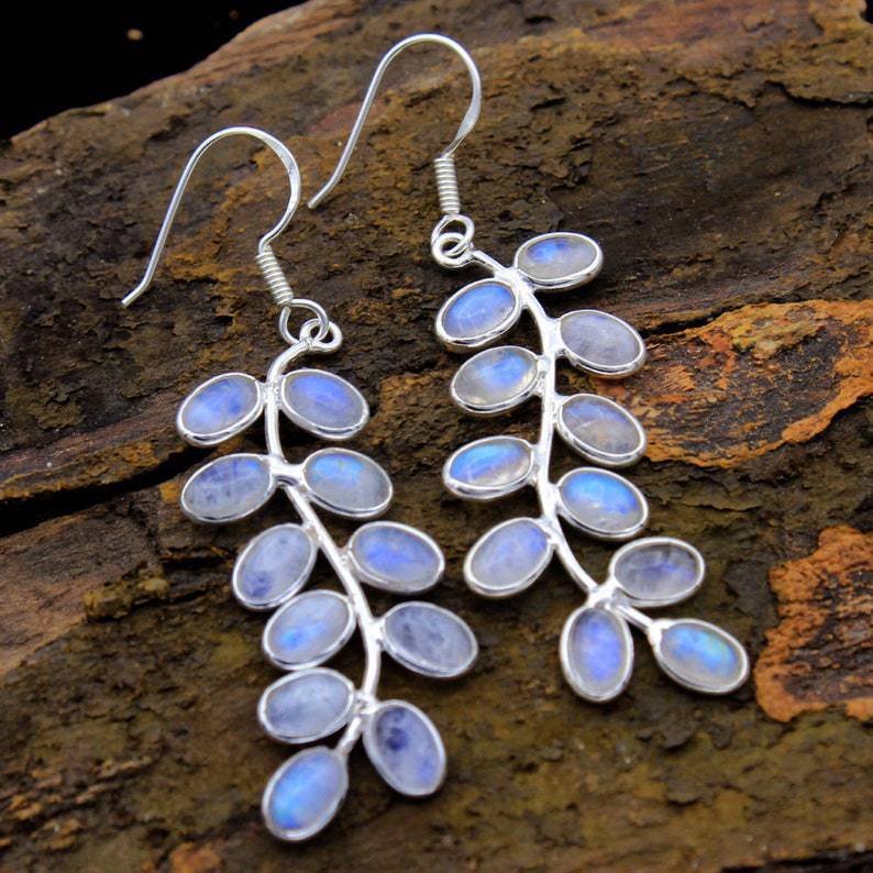 Gorgeous Moonstone Nightlight Earrings - Jante 