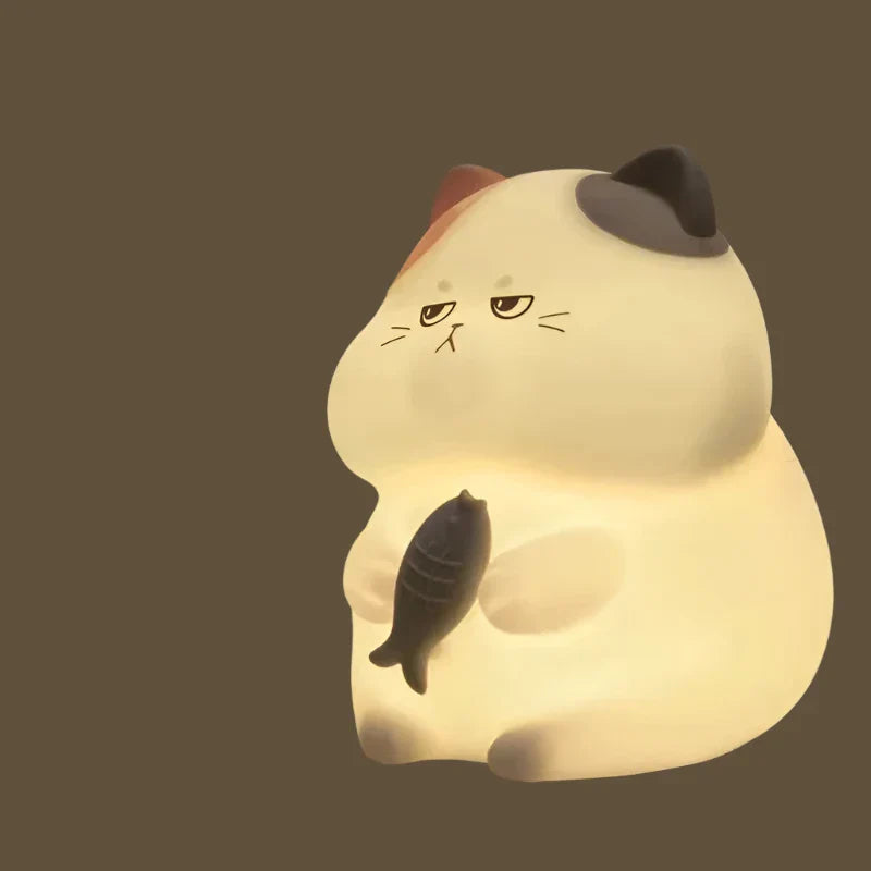 KittyGlow - Cute Wireless Night Light with RGB Lighting