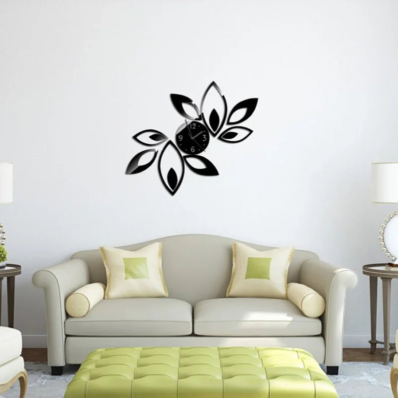 DecoTime Clock - Stylish 3D Acrylic Wall Clock