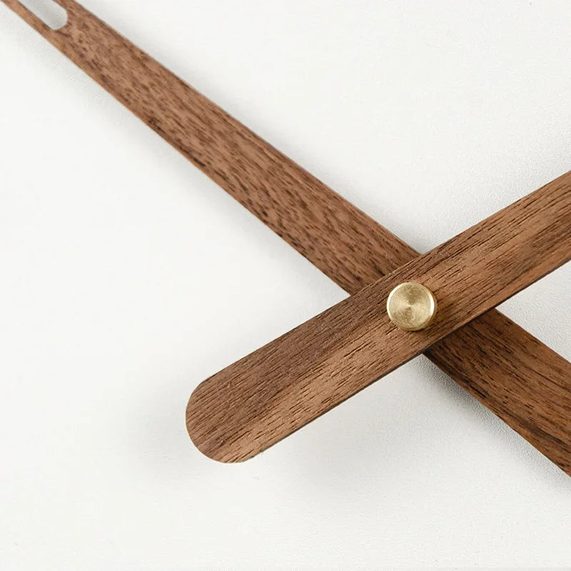 WoodSphere Clock - Larger DIY Wall Clock with Walnut Wood
