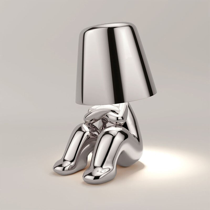 LichtClass Table Mirror – Elegant Rechargeable Night Light with Touch Control