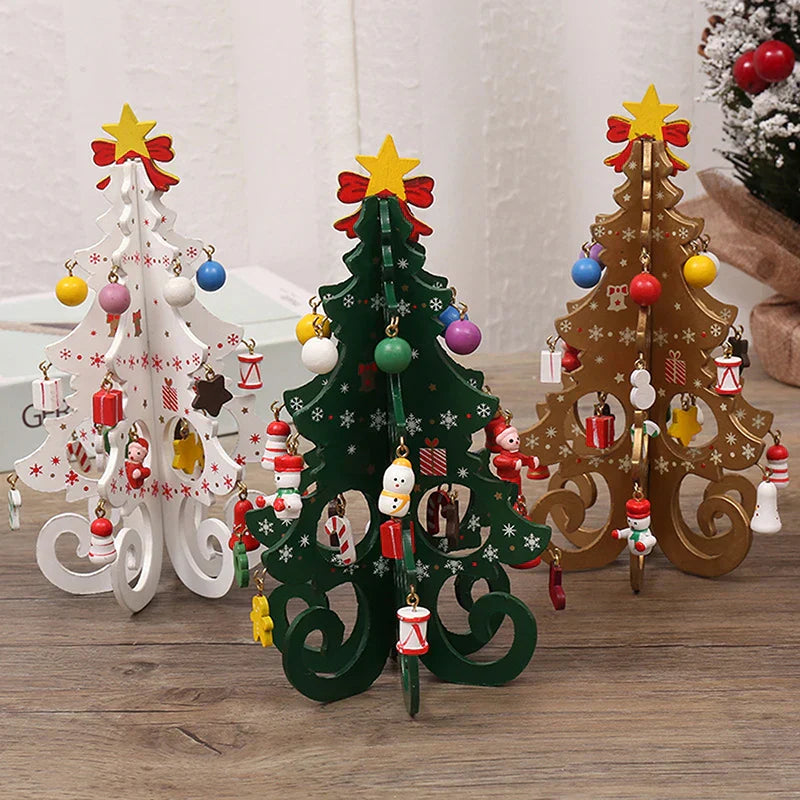 CharmTree Julgran - Handgjord 3D Juldekoration av Trä