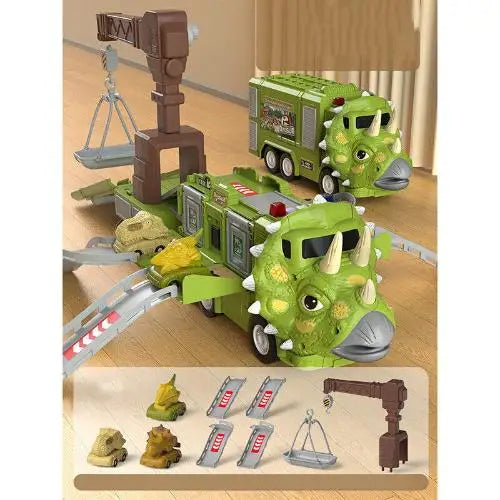 DinoRoar Truck - Foldable Dinosaur Adventure Truck