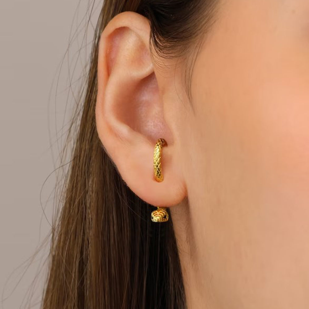 SerpentEdge Earrings - Elegant Slinky Earrings