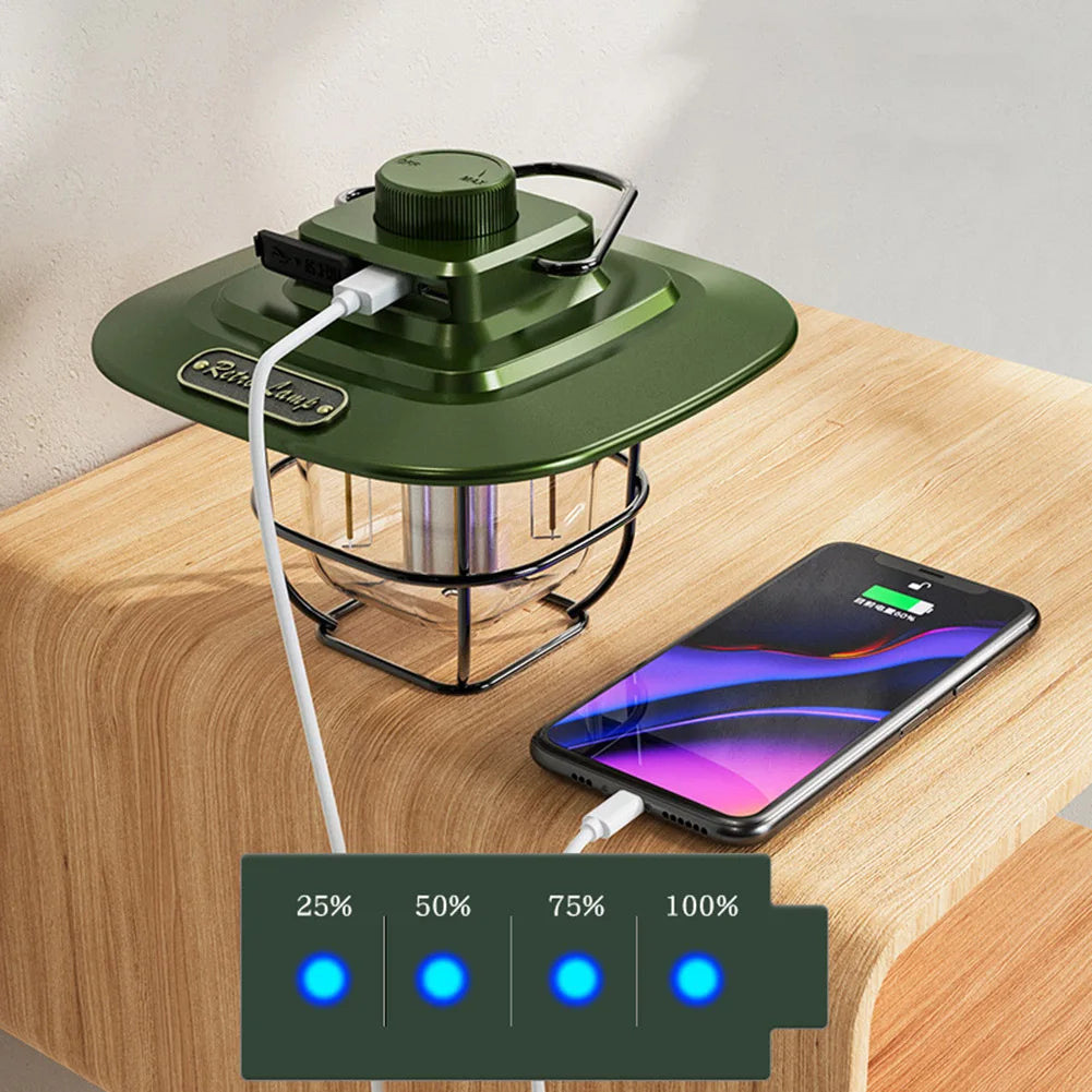RetroLuxe - Vintage Outdoor Lamp for Adventurous Moments