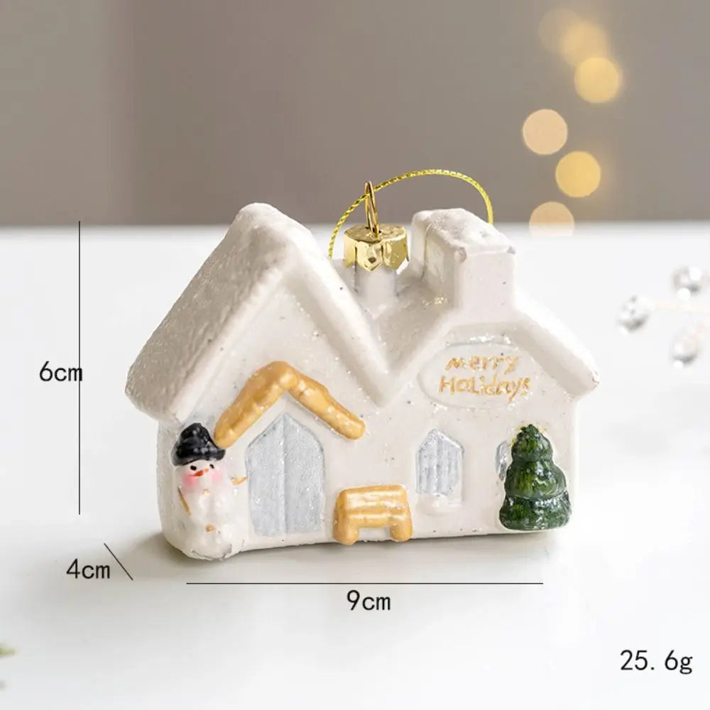 CharmingSnow Christmas Decoration – Enchanting Ceramic Christmas Hanging Decoration