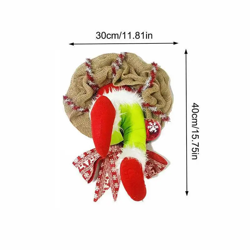 Magical Christmas Wreath - Playful Patchwork for Festive Decoration