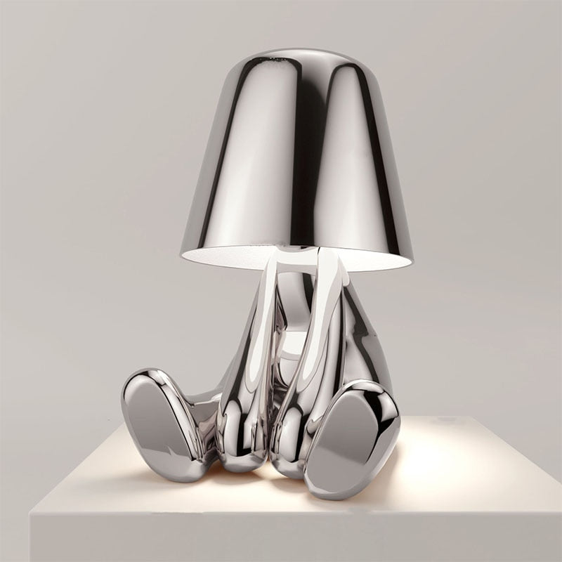 LichtClass Table Mirror – Elegant Rechargeable Night Light with Touch Control