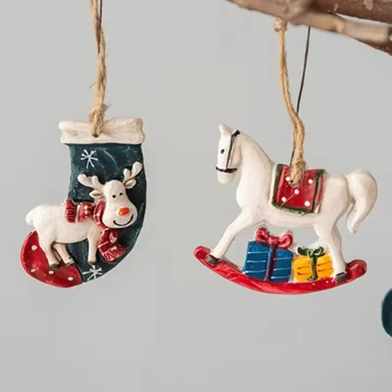 FrostyAntlers Stockings - Festive Moose Christmas Decoration