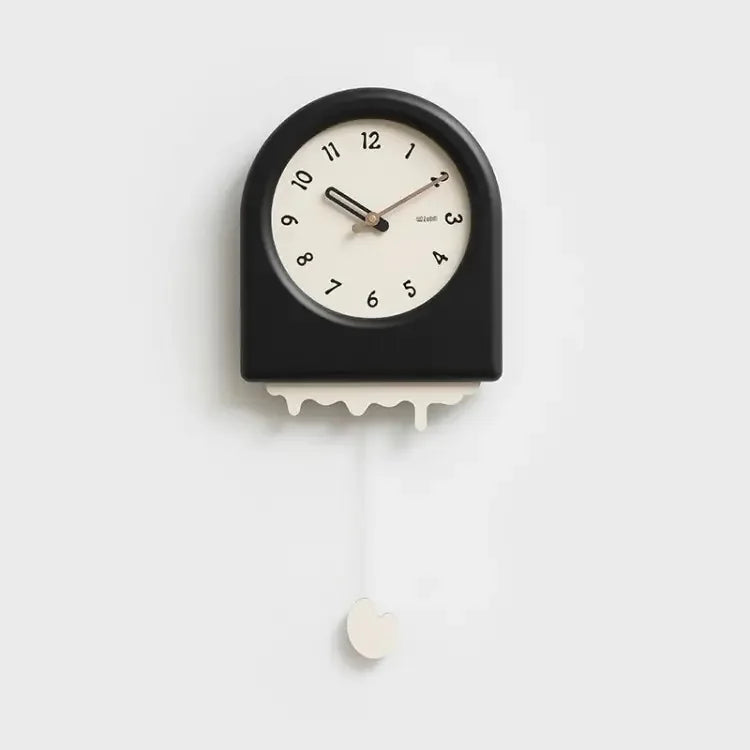 CremePendulum Clock - Korean Wall Clock with Modern Design