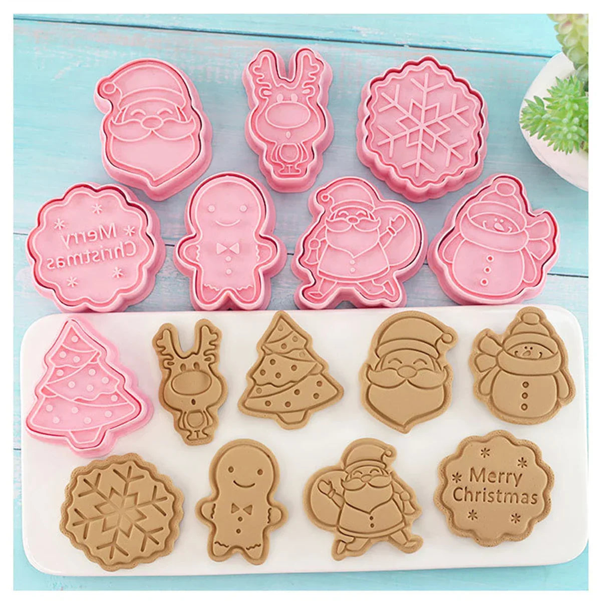 SantaCut – Set of 8 Festive Cookie Cutters
