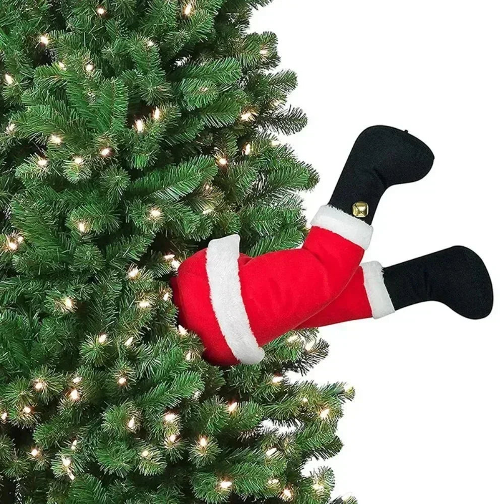 SantaLegs - Magical Plush Decoration for Christmas