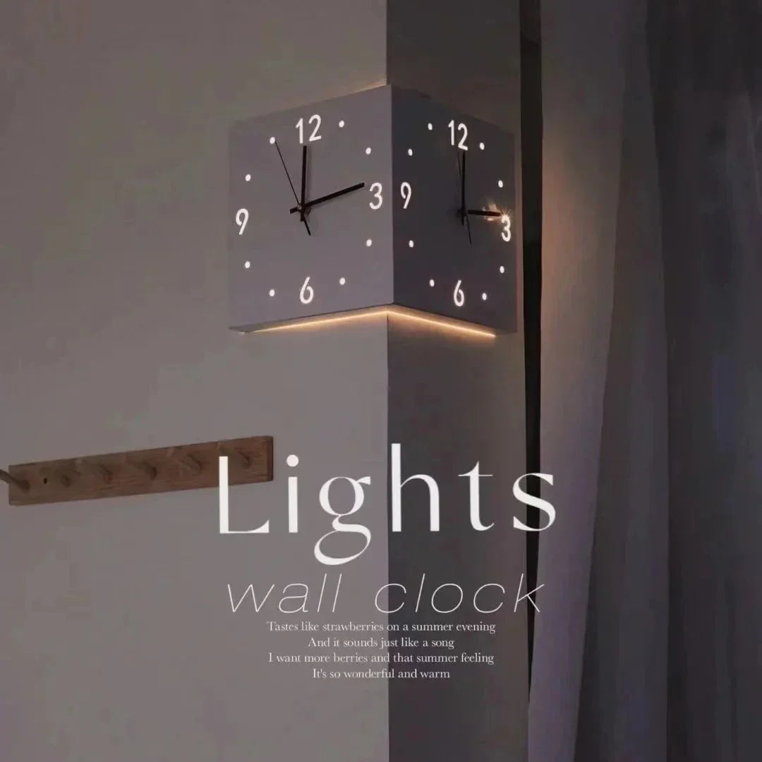 DualEdge Clock - Elegant Wall Clock with Silent Mechanism