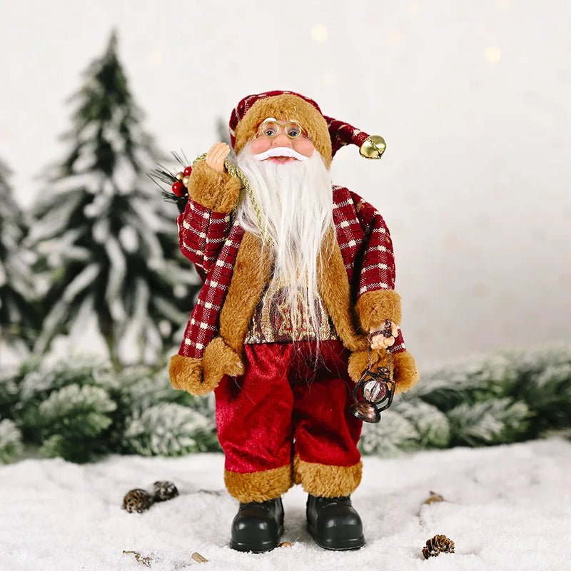 Festlig Santa Plush - Söt Jultomte för Dekoration