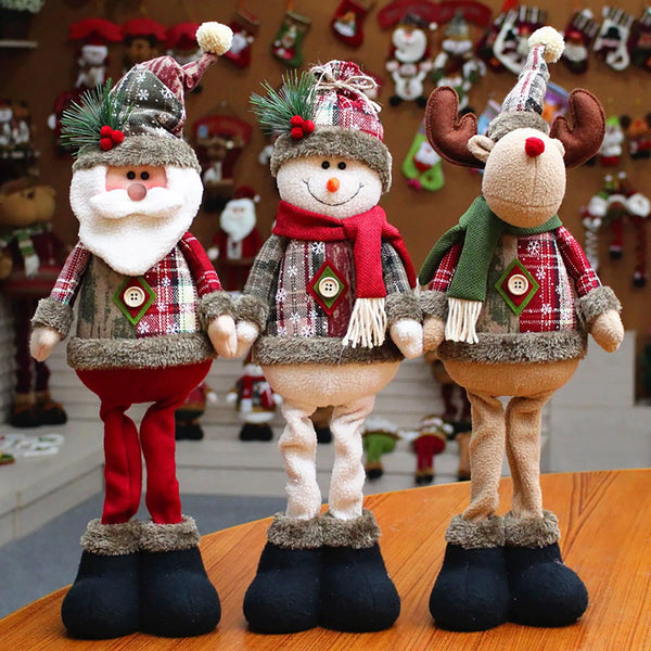 FeteLegere Plysch Julfigurer - Söt Julfigurer för Barn