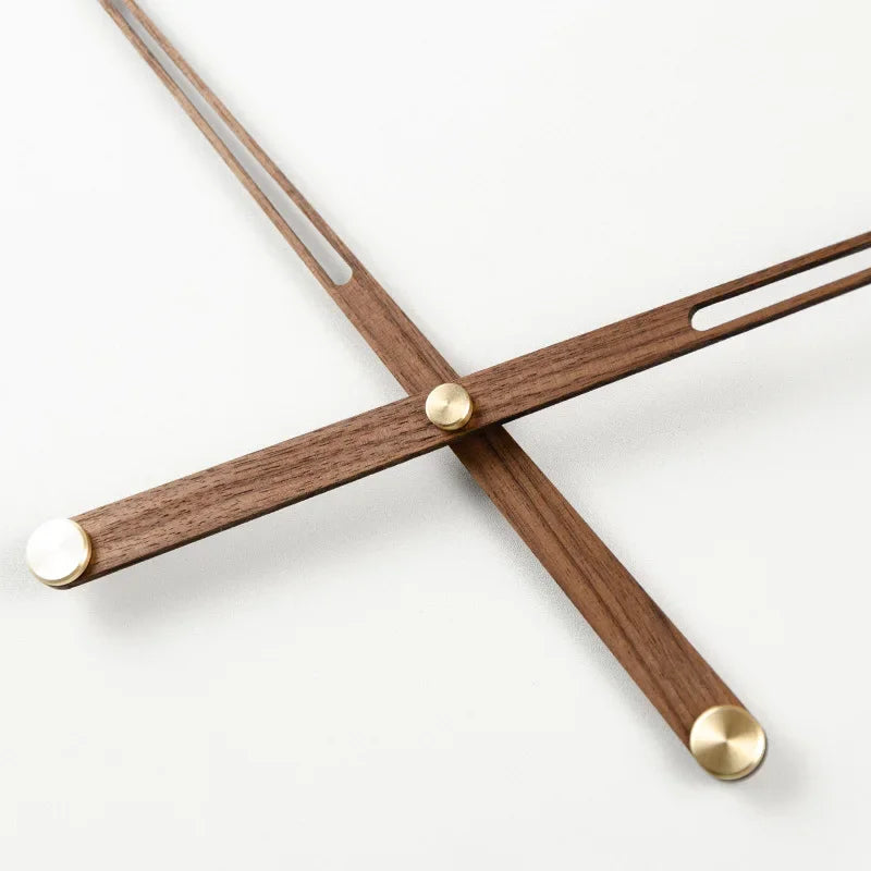 WoodSphere Clock - Larger DIY Wall Clock with Walnut Wood