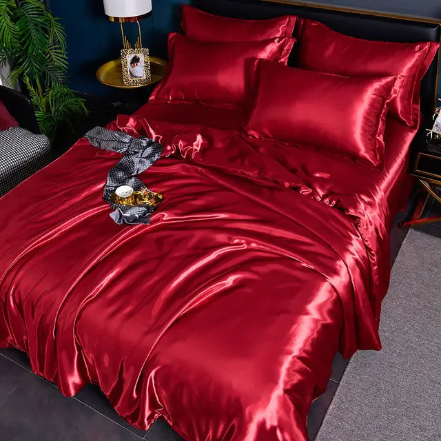SatinLuxe Bedspread - Luxurious Satin Bedding for Your Bedroom