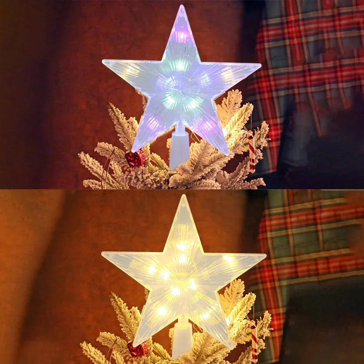 Starlight - Magical LED star for Christmas tree decoration