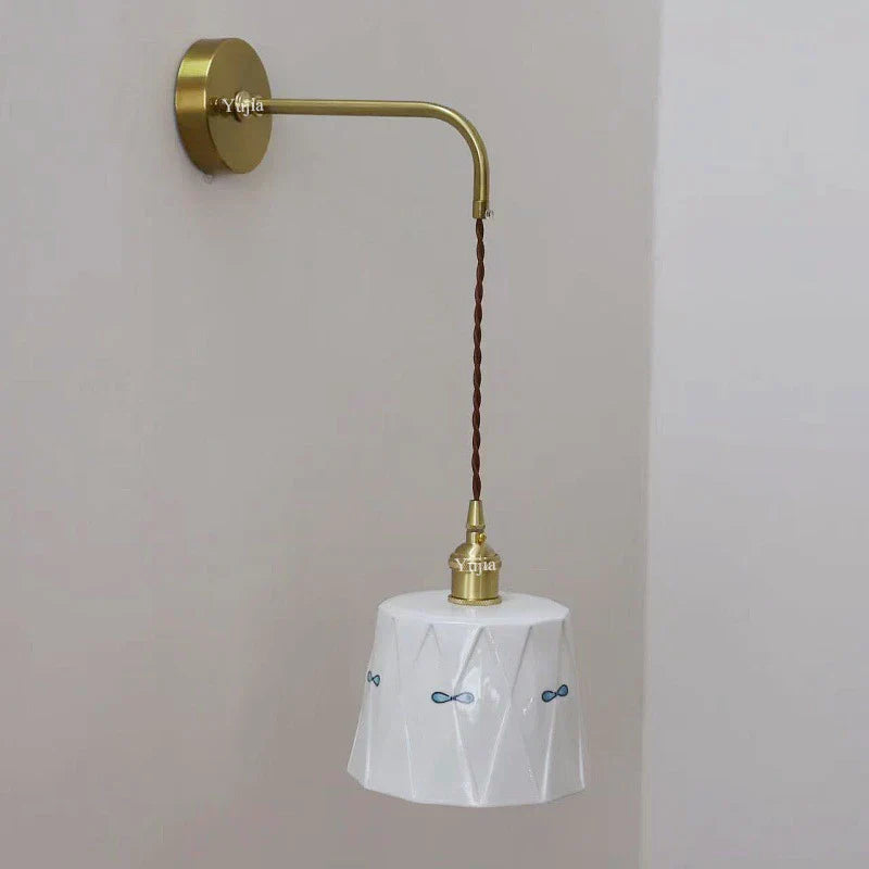 ZenGlow Lamp - Retro Japanese Wall Lamp with Switch