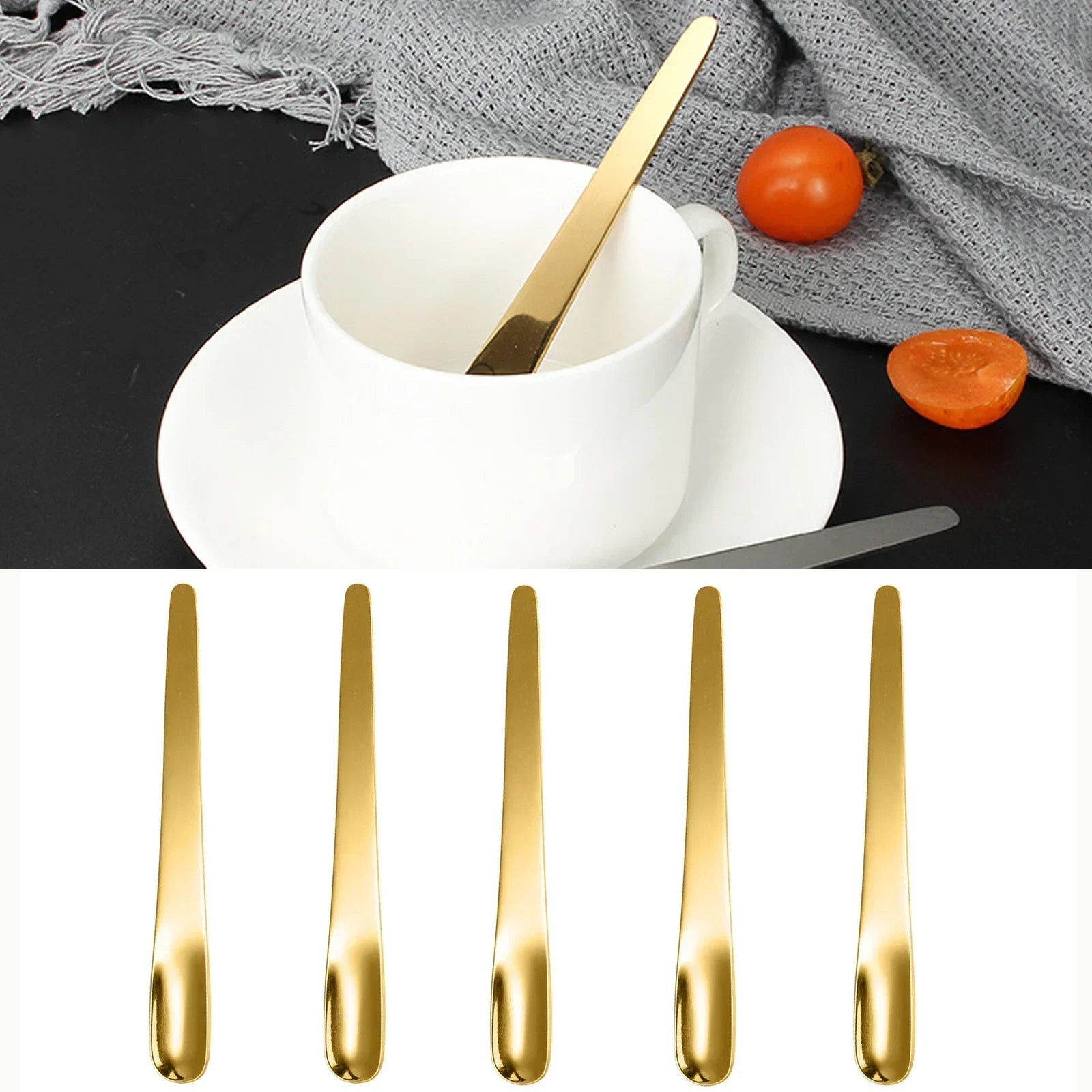 Coffee Spoon Set - Stylish STAINLESS Spoons for Coffee &amp; Tea