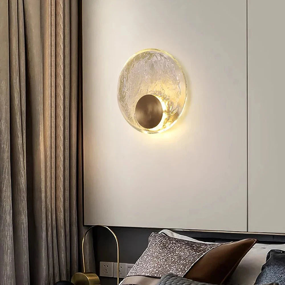 CrystalLuxe - Elegant LED Crystal Wall Lamp