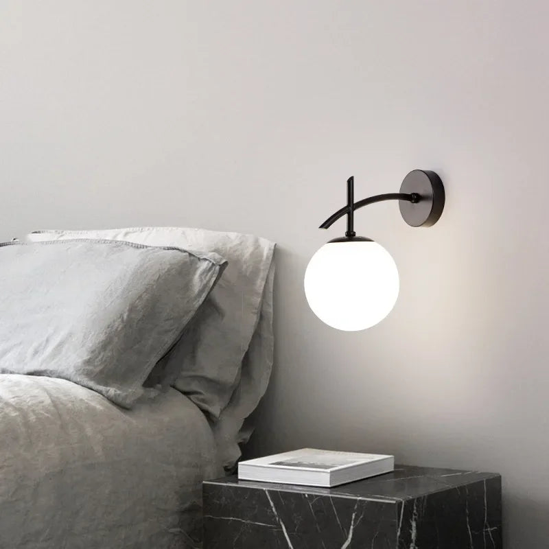 LumiSconce – Black Gold Glass Wall Lamp 