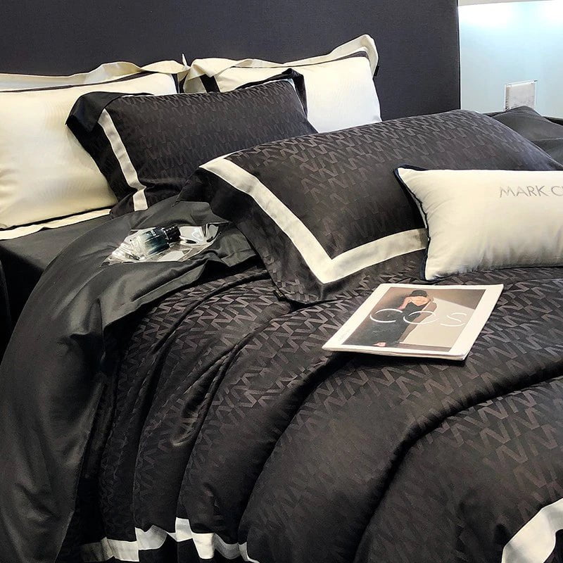 Obscur Rhythm – Luxurious Egyptian Cotton Bedspread Set