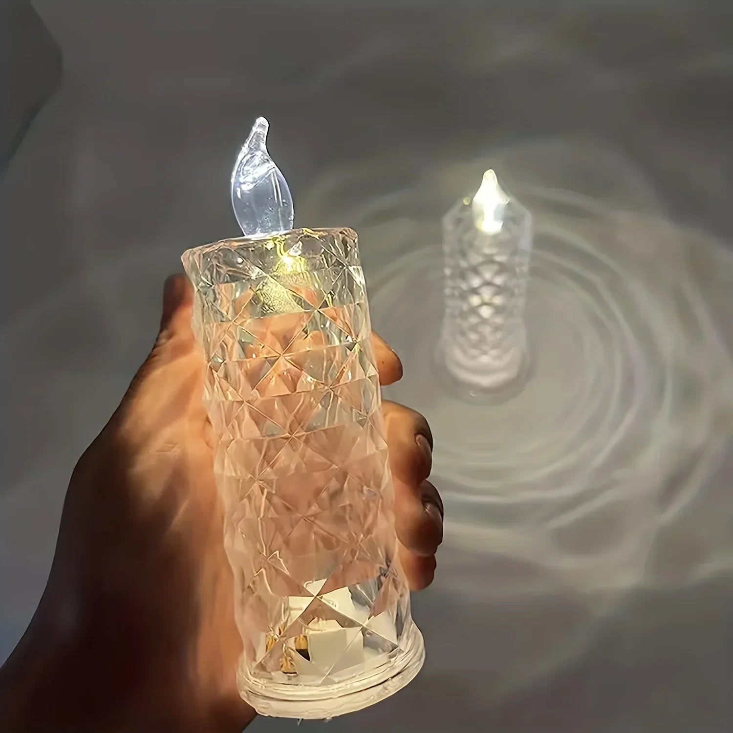 Enchanting Glow Light Table Lamp - Flameless LED Mood Lights