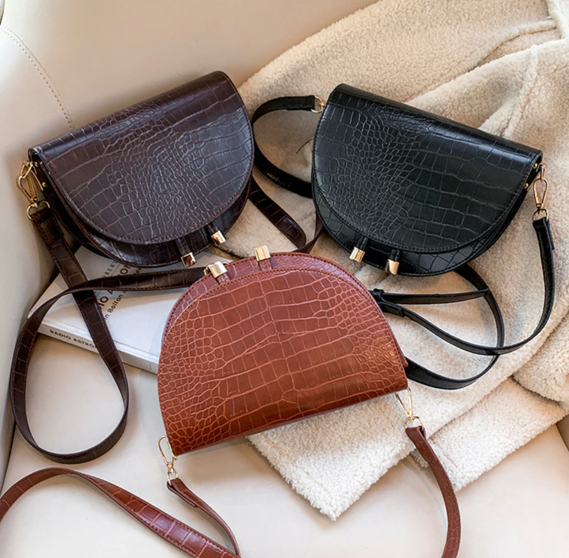 Chelsey Crossbody Bag – Large Crocodile Pattern Bag