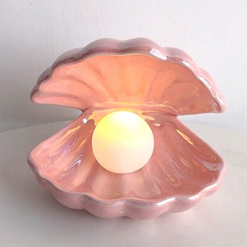 ShellGlow Lampa – Elegant Snäckbelysning med Pärla