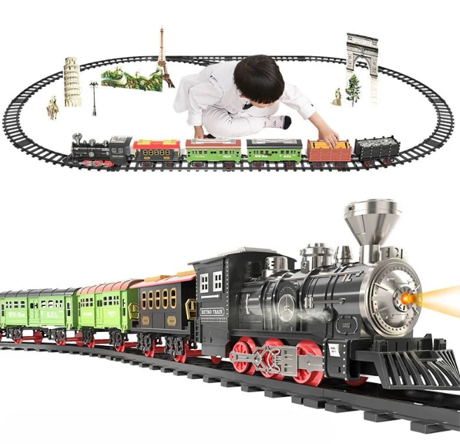 ClassicTrack Set - Retro Train with Realistic Features