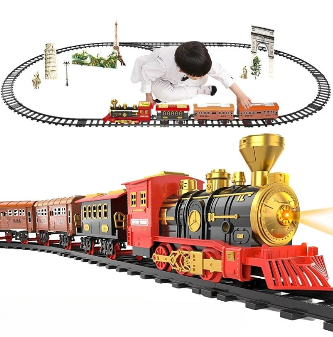 ClassicTrack Set - Retro Train with Realistic Features