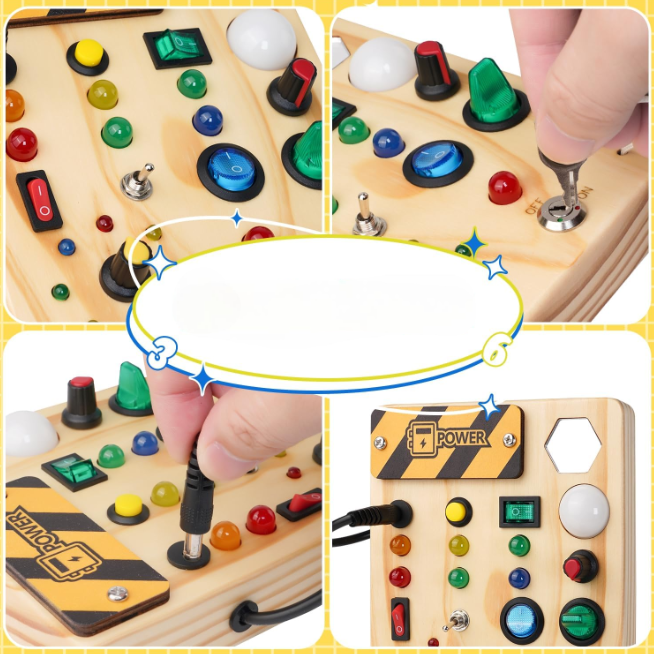 LightPlay – Creative Montessori Game Board with LED Lights