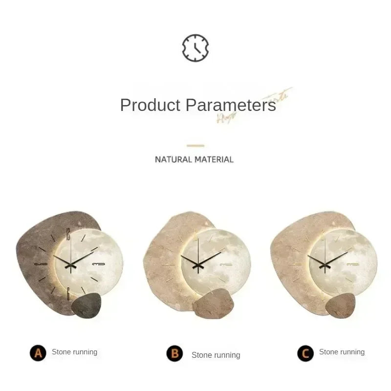 CreamWind Clock – Stylish Modern Wall Clock with LED