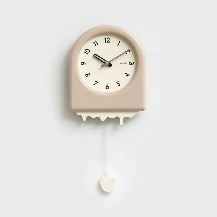 CremePendulum Clock - Korean Wall Clock with Modern Design