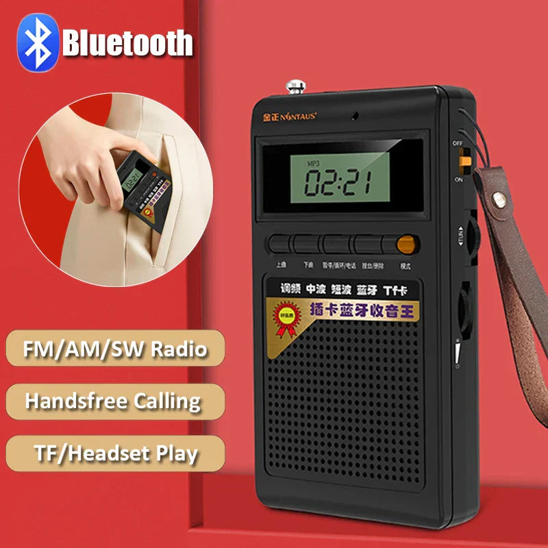 SoundPocket Mini - Portable Bluetooth Radio &amp; MP3 Player