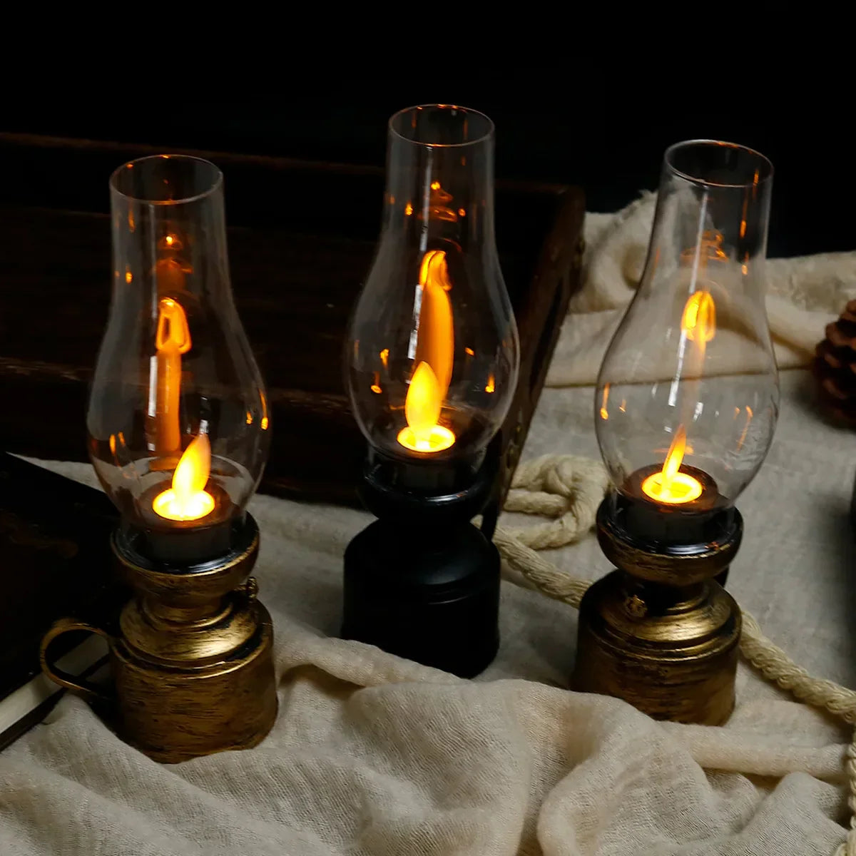 VintageGlow Table Lamp - Retro LED Table Lamp for the Home
