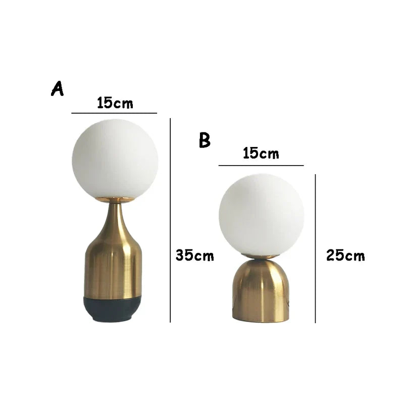 Nordisk Elegantie Lampa - Glaskula Lampa för Stämningsfull Belysning