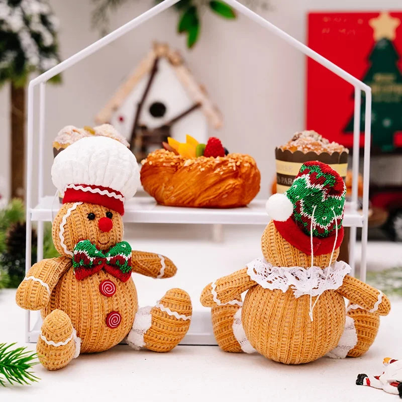 Festlig Pepparkaksgubbe Hängare för Juldekoration – Gul