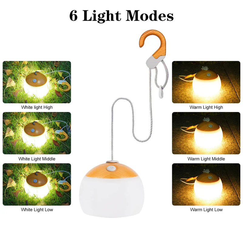 CampGlow - Retro Uppladdningsbar Campinglampa med USB