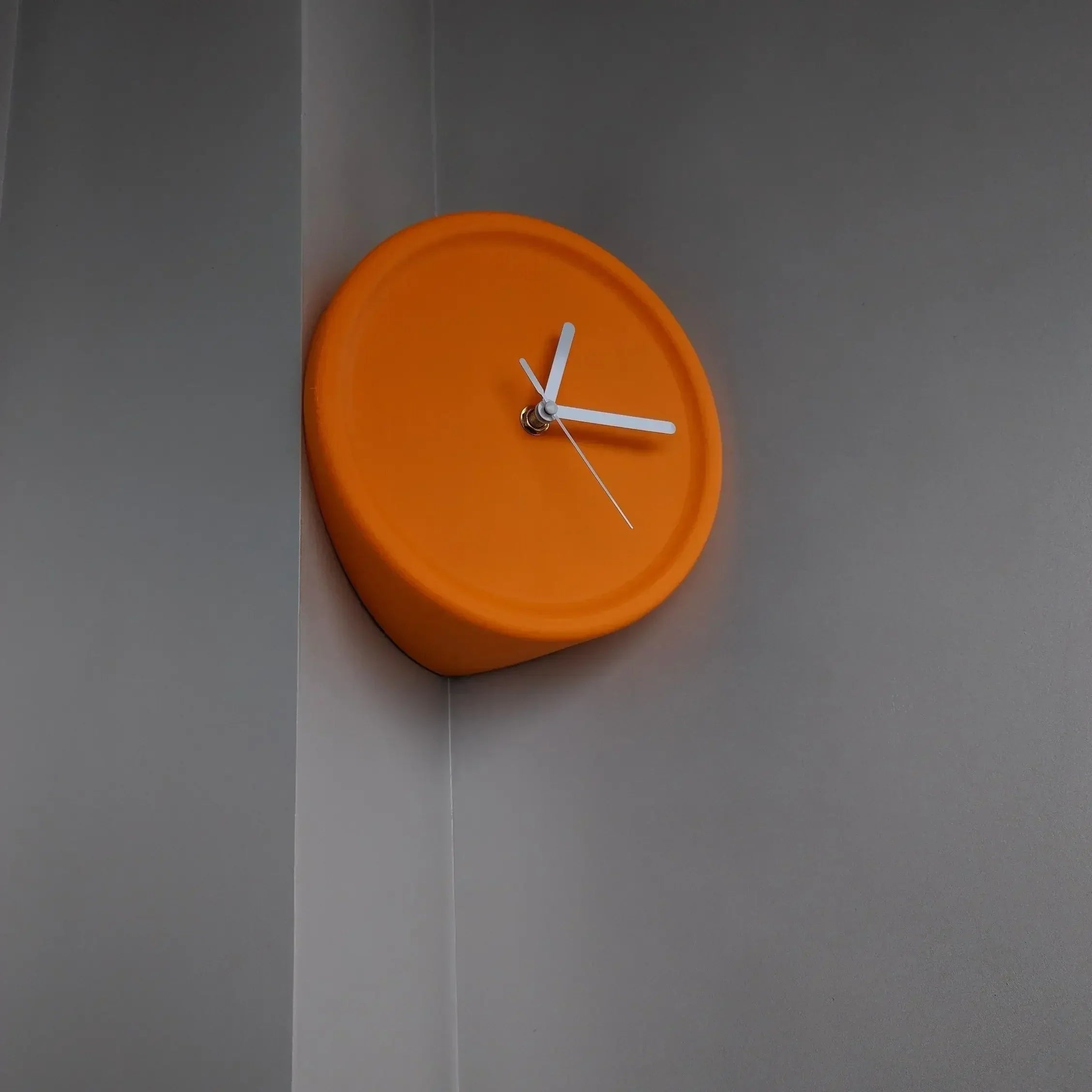 SilentCorner Clock - Stylish Silent Wall Clock Without Drilling