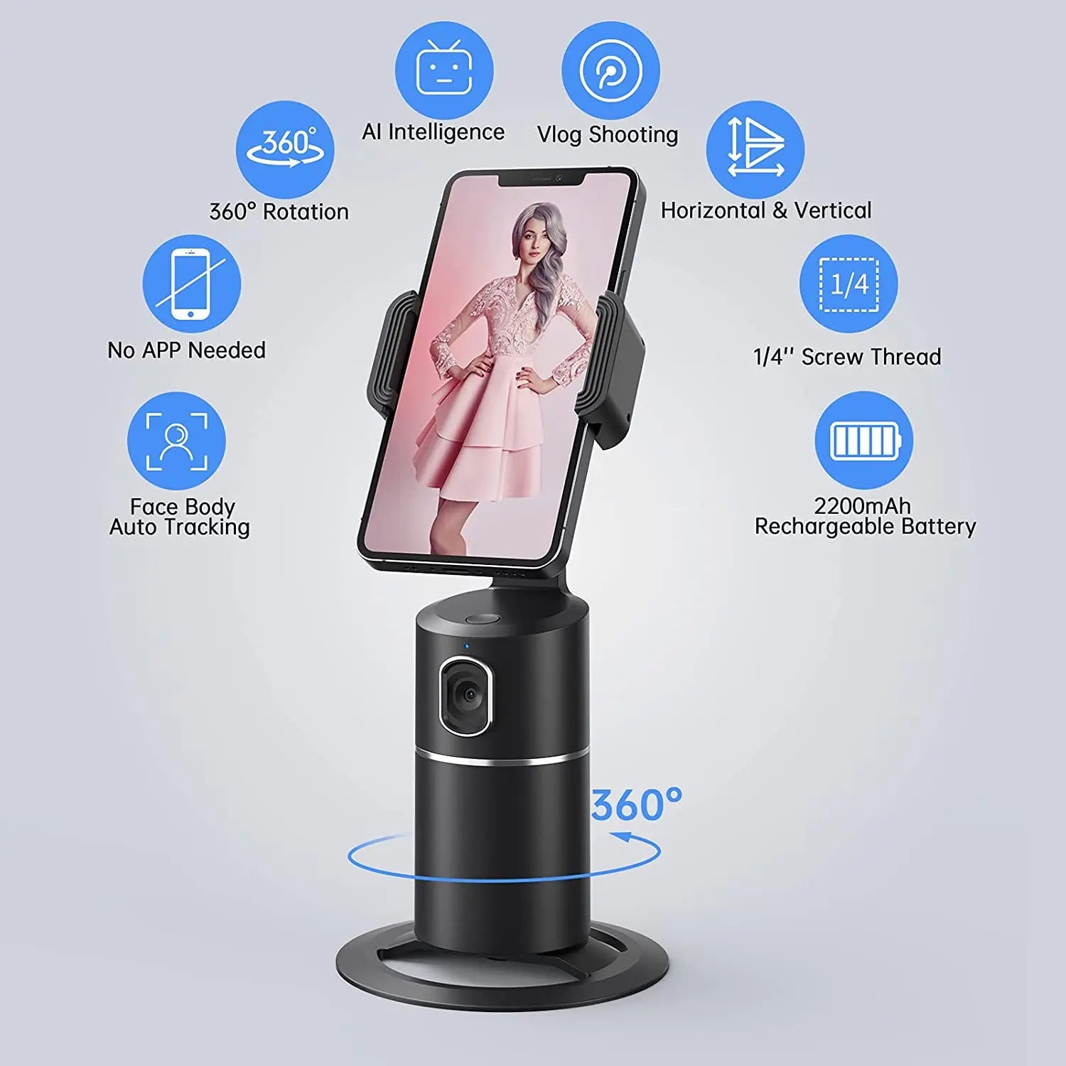 Follow Frame - Automatic phone holder with facial recognition