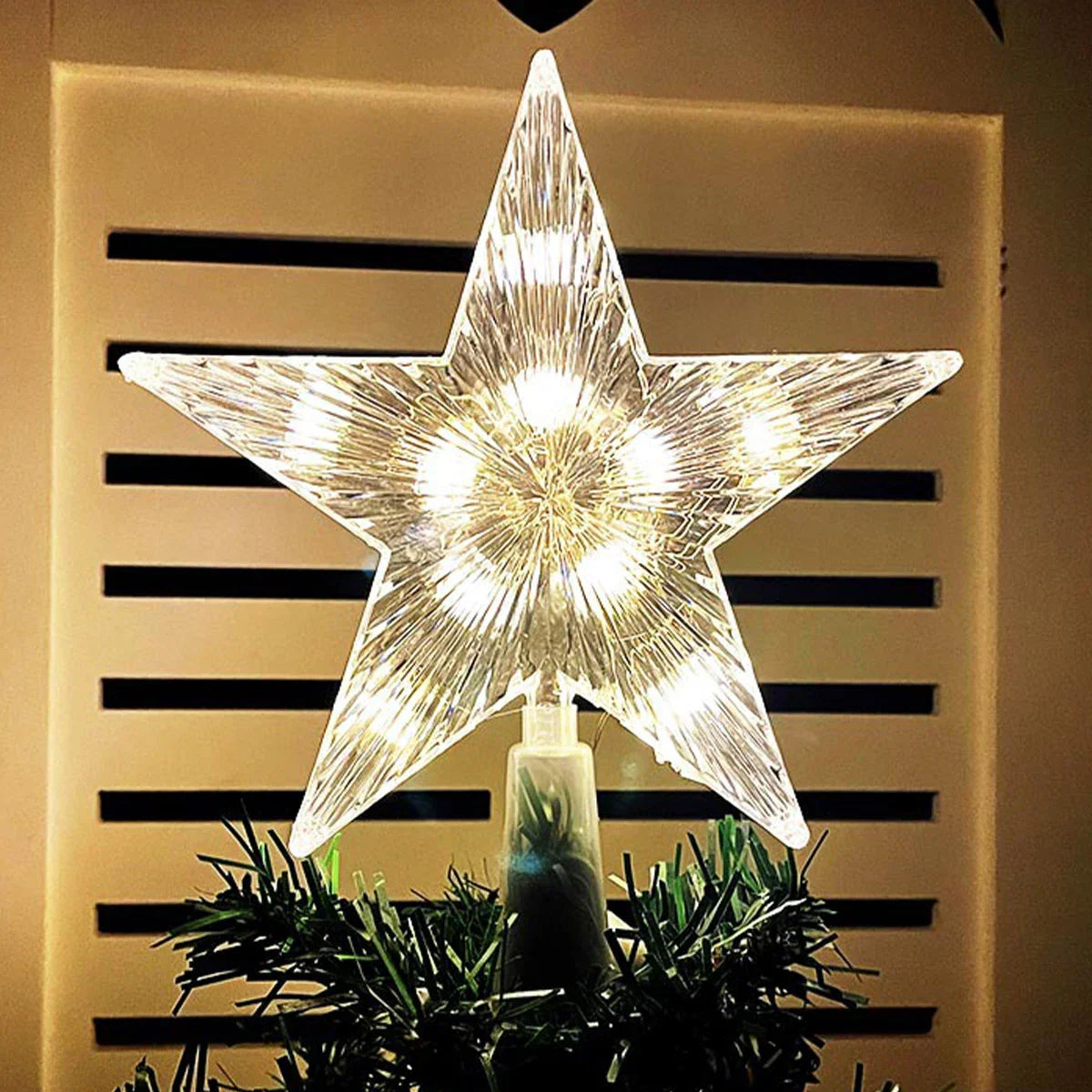 Starlight - Magical LED star for Christmas tree decoration