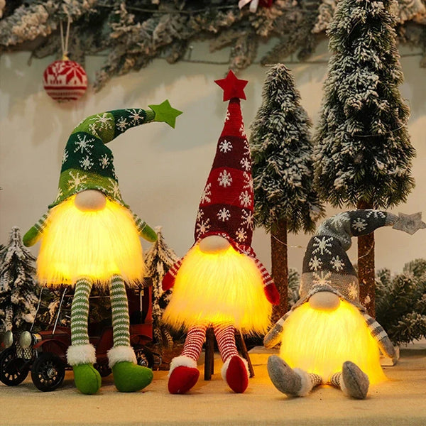 Förtrollande Belyst Jultomte med Lyxigt Sken