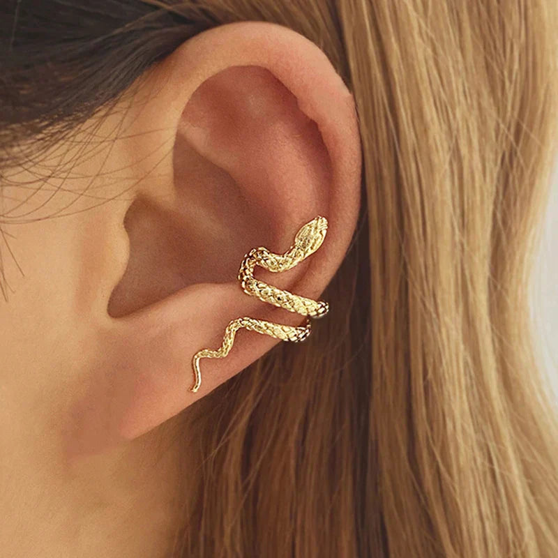 SerpentEdge Cuff - Retro Snake Ear Cuff