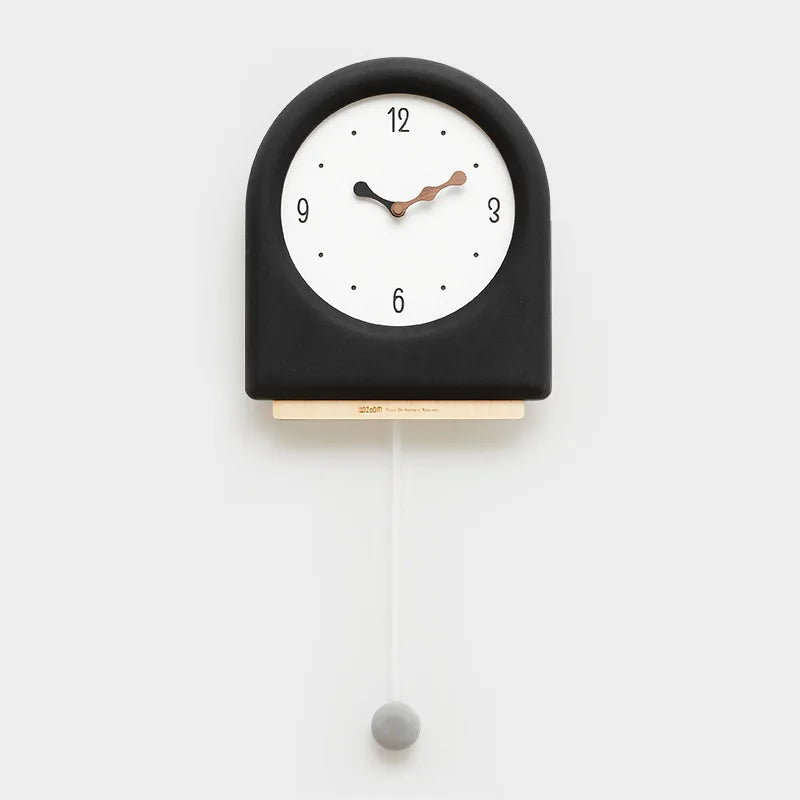 CremePendulum Clock - Korean Wall Clock with Modern Design