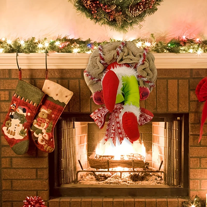 Magical Christmas Wreath - Playful Patchwork for Festive Decoration