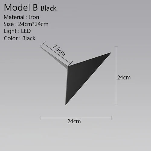TriGlow Light - Modern LED Wall Lamp 3W